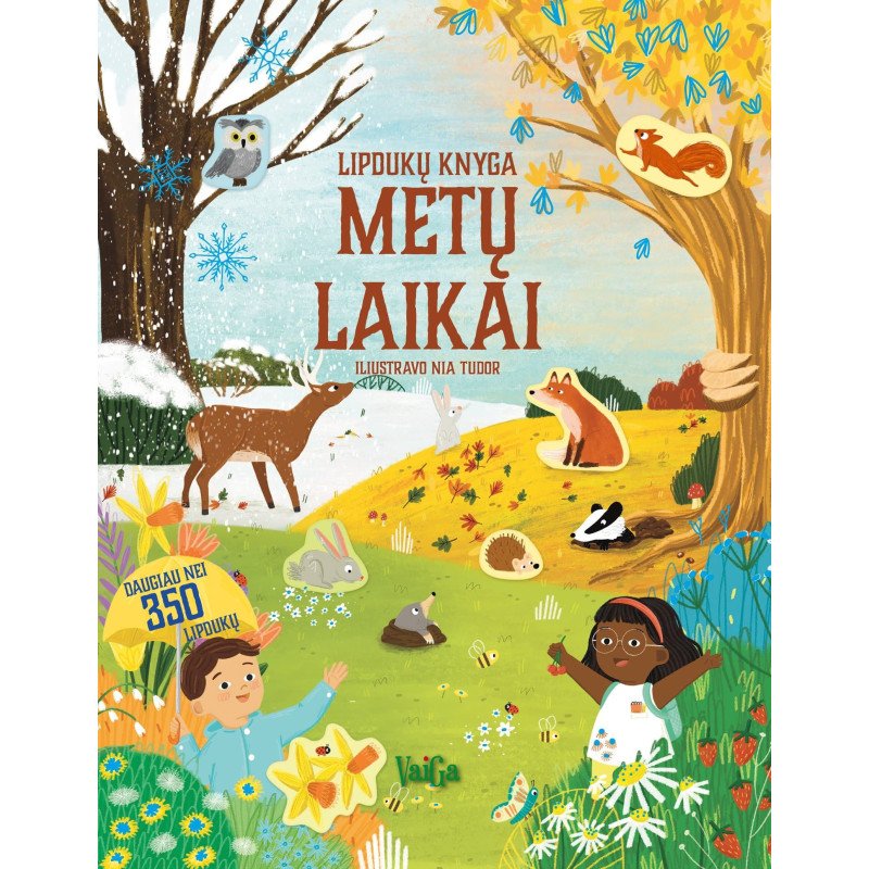 Metų laikai. Lipdukų knyga