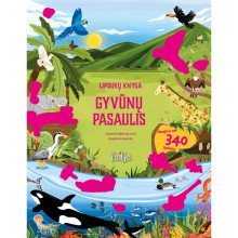 Gyvūnų pasaulis. Lipdukų knyga