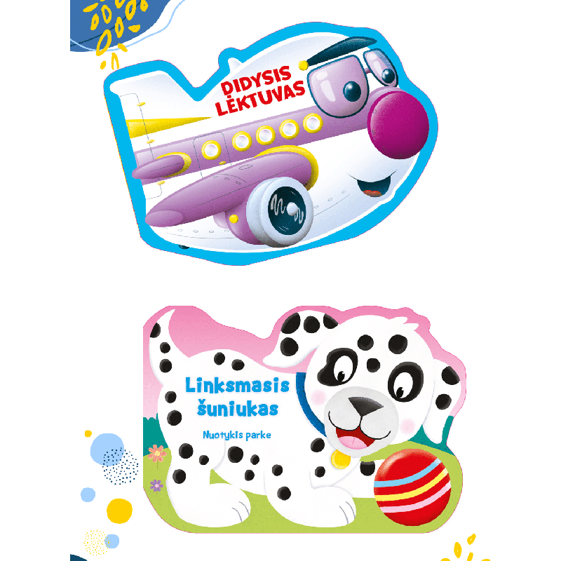 Didysis lėktuvas + Linksmasis šuniukas. Dviejų knygelių komplektas