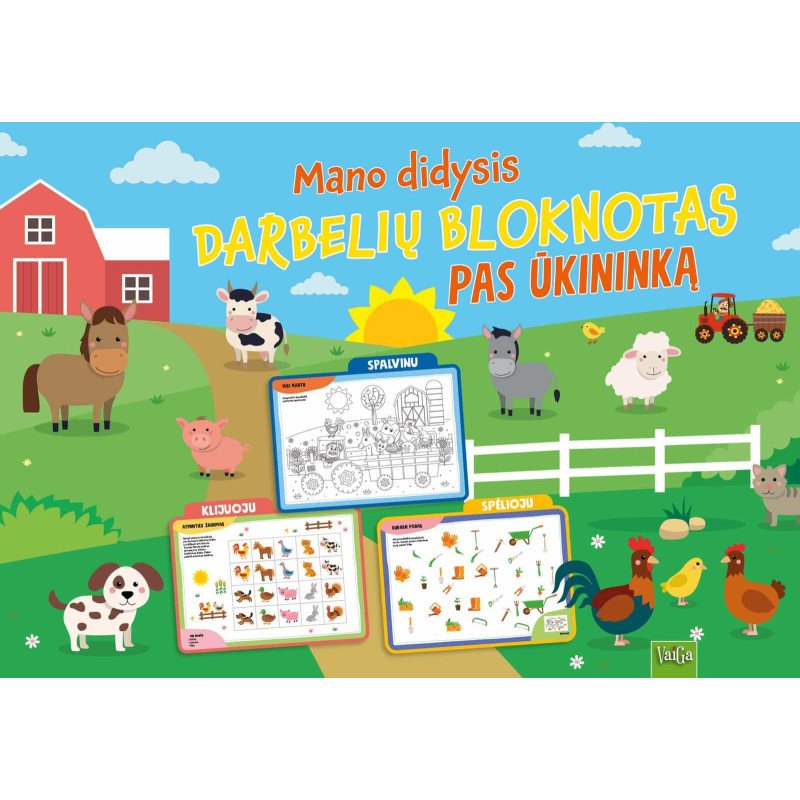 Mano didysis darbelių bloknotas. Pas ūkininką