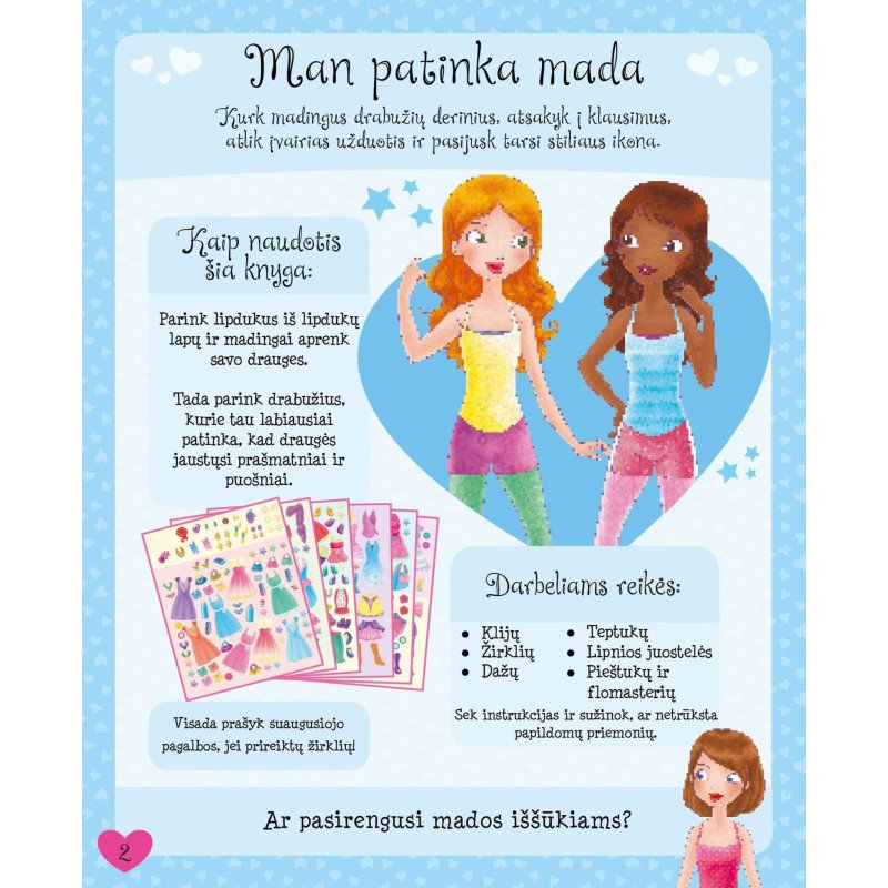 Madų šou. Lipdukų knyga