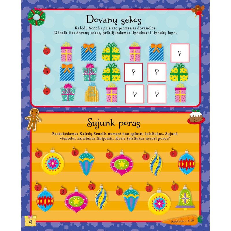 Dovanų kelionė. Veiklos knyga su lipdukais