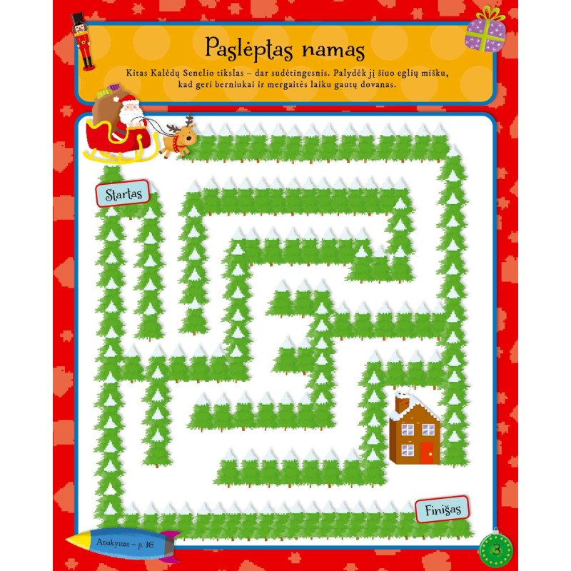 Šventinė naktis. Veiklos knyga su lipdukais