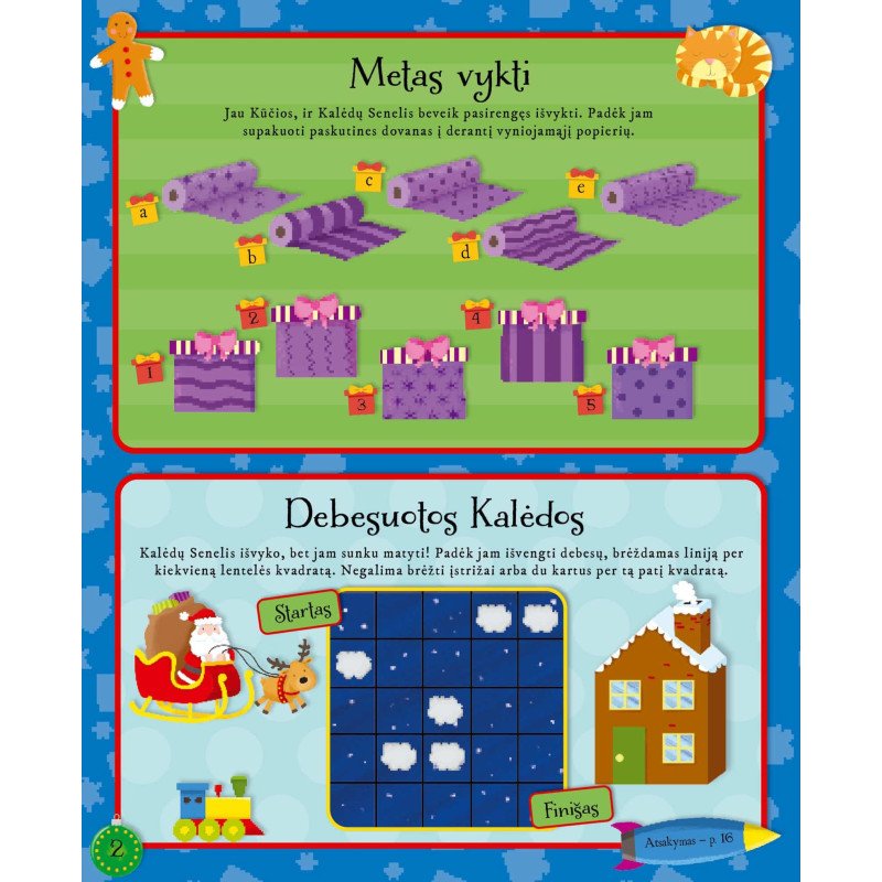 Šventinė naktis. Veiklos knyga su lipdukais