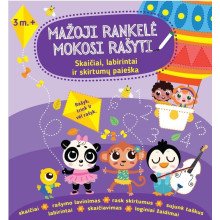 Mažoji rankelė mokosi rašyti. Skaičiai, labirintai ir skirtumų paieška