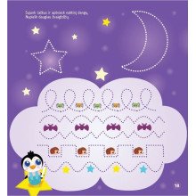 Mažoji rankelė mokosi rašyti. Skaičiai, labirintai ir skirtumų paieška