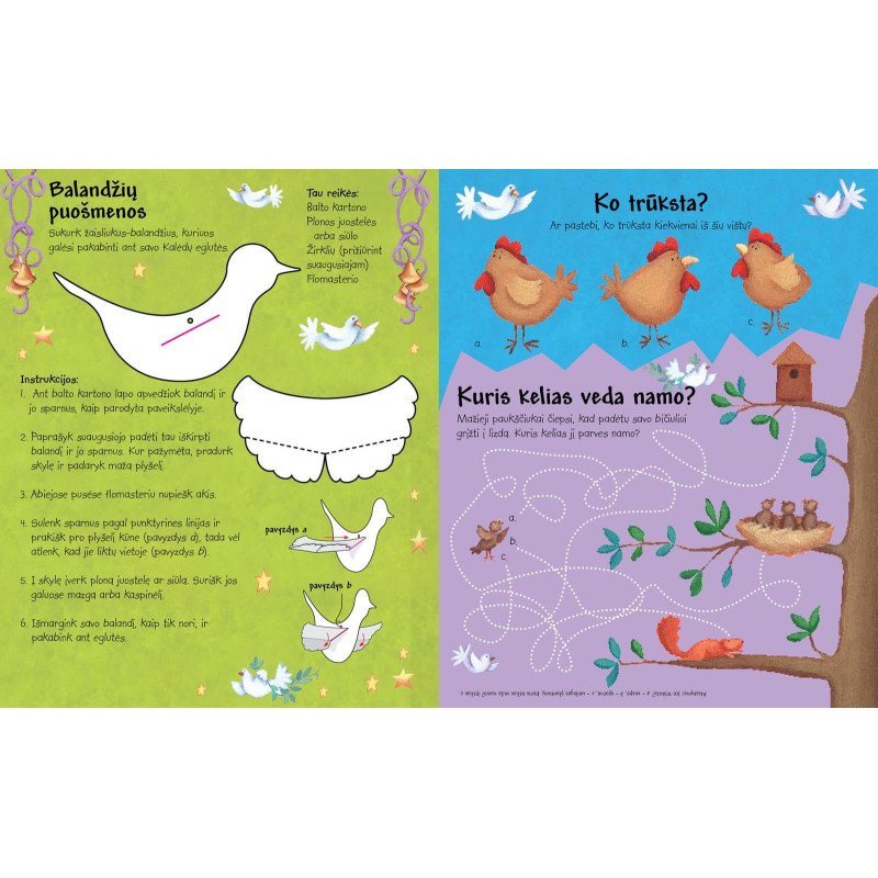 Dvylika Kalėdų dienų. Lipdukų ir veiklos knyga