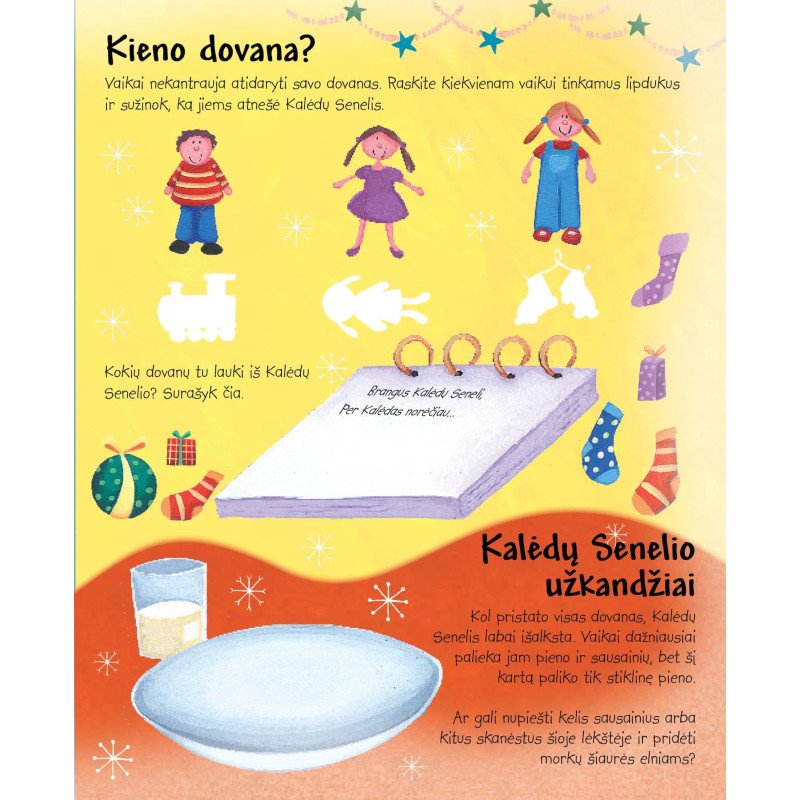 Kalėdų naktis. Lipdukų ir veiklos knyga