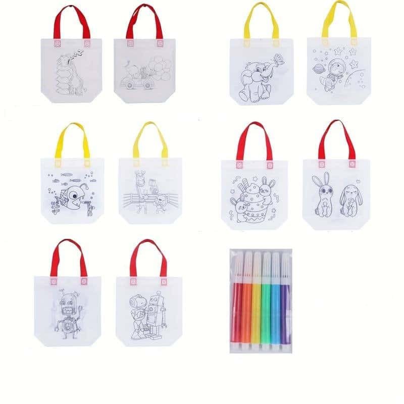 Spalvinamų maišelių rinkinys