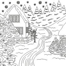 Kalėdų spalvinimo knyga