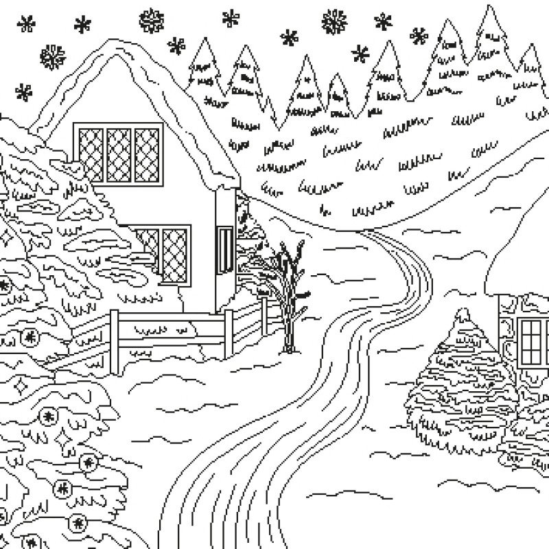 Kalėdų spalvinimo knyga