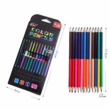 12 spalvotų pieštukų - 24 spalvos