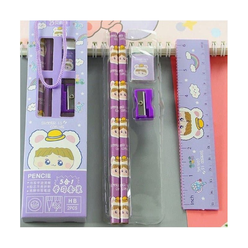 Raštinių reikmenų rinkinys(violetinis)