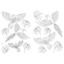 Inspirational Colouring: Butterflies and Birds