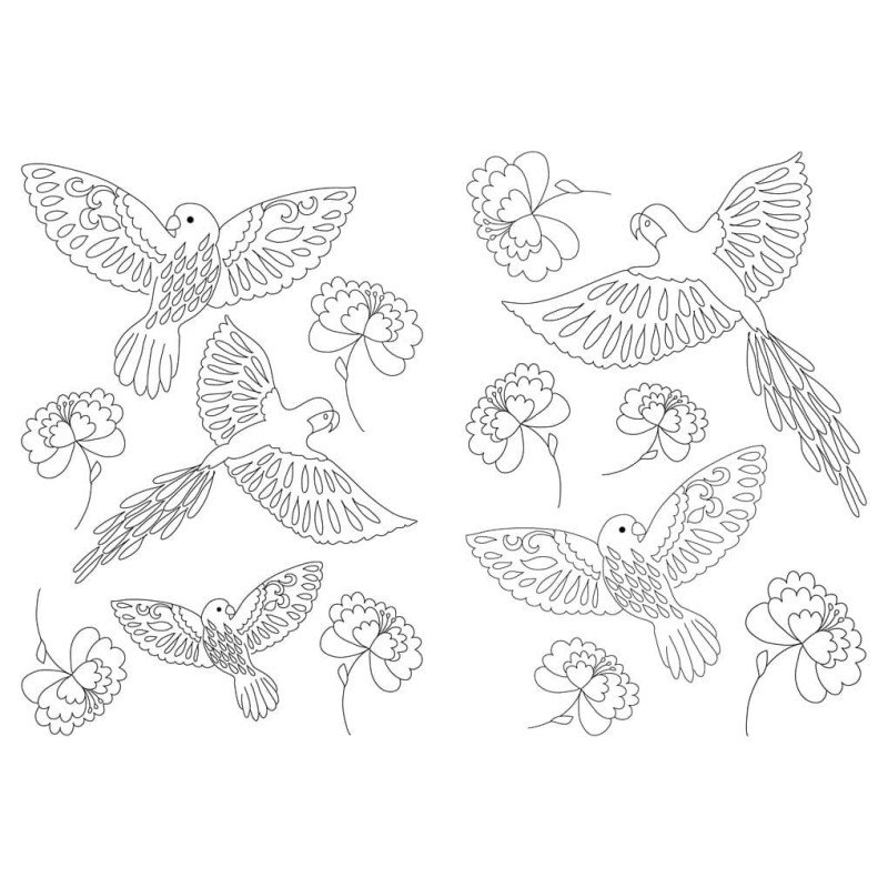 Inspirational Colouring: Butterflies and Birds