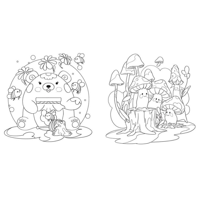 Kawaii Colouring Book