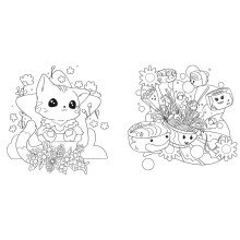 Kawaii Colouring Book