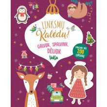 Žvėreliai žiemą + Linksmų Kalėdų! Galvok, spalvink, dėliok. Dviejų knygų komplektas