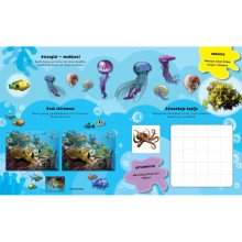 Jūros gelmėse. Lipdukų ir veiklos knyga