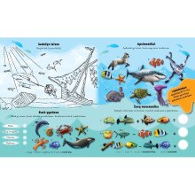 Jūros gelmėse. Lipdukų ir veiklos knyga