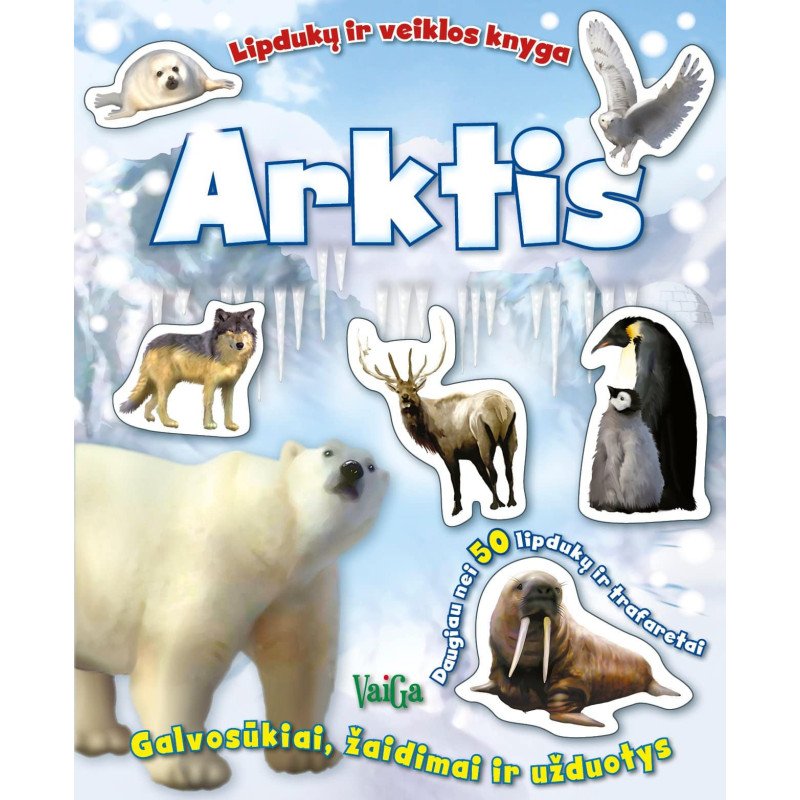 Arktis. Lipdukų ir veiklos knyga