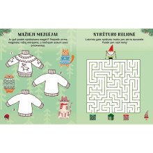 Žiemiškos nykštukų linksmybės. Galvok, spalvink, dėliok