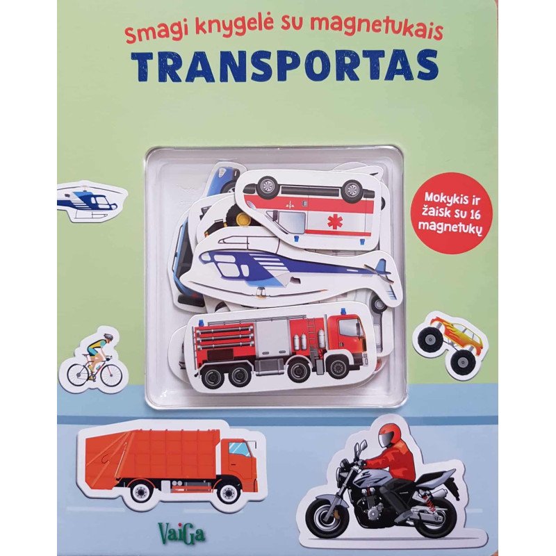 Transportas. Smagi knygelė su magnetukais