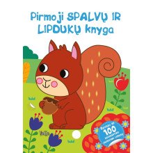 Pirmoji spalvų ir lipdukų knyga. Voverytė