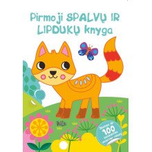 Pirmoji spalvų ir lipdukų knyga. Kačiukas