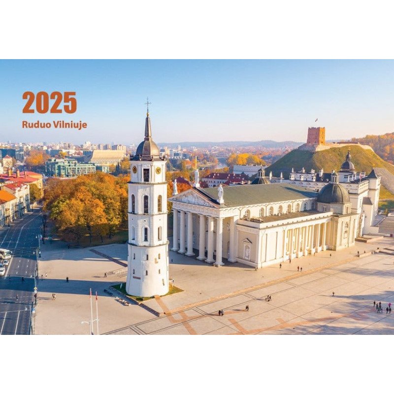Sieninis kalendorius 2025 m. Ruduo Vilniuje (1mėn.)