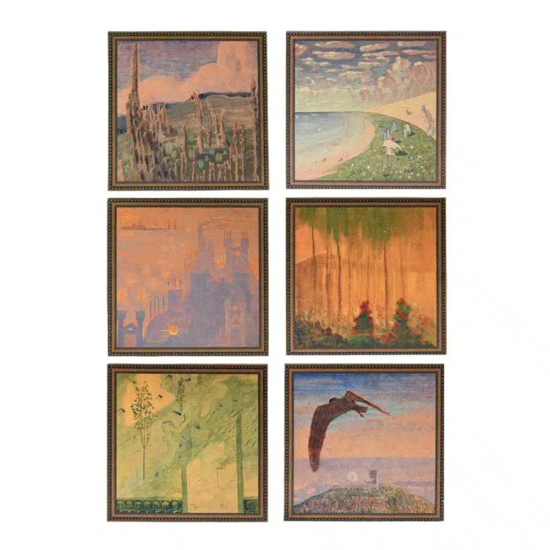 Stalo padėkliukai M. K. Čiurlionis No. 3"(6 vnt.)