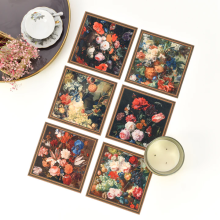 Stalo padėkliukai „Olandijos gėlės" (6 vnt.)