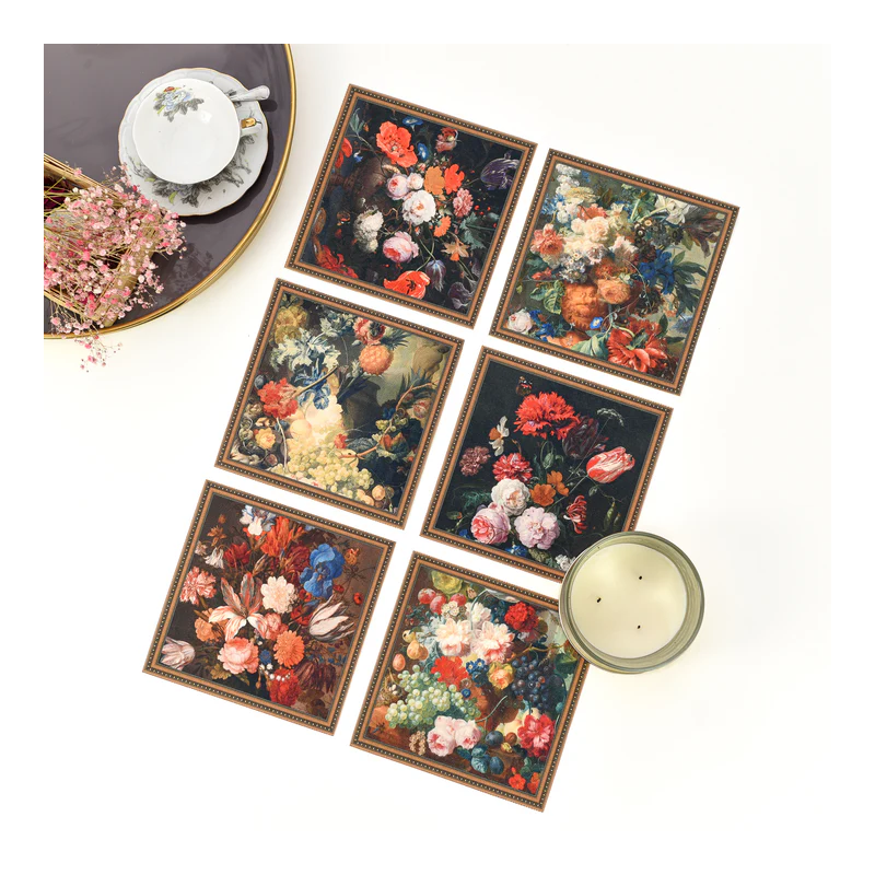 Stalo padėkliukai „Olandijos gėlės" (6 vnt.)