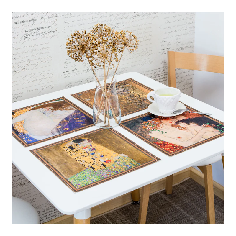 Stalo padėkliukai „Gustav Klimt" (6 vnt.)