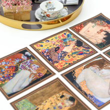 Stalo padėkliukai „Gustav Klimt" (6 vnt.)