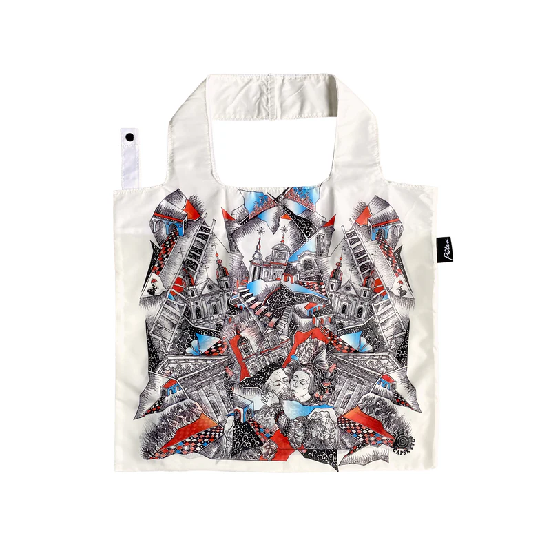 Easy bag krepšys Aušra Čapskytė „Pabučiavimas. Linkejimai is Vilniaus"