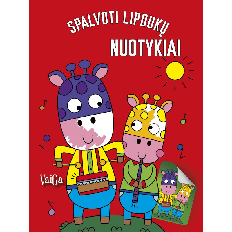 Spalvoti lipdukų nuotykiai. Žirafos