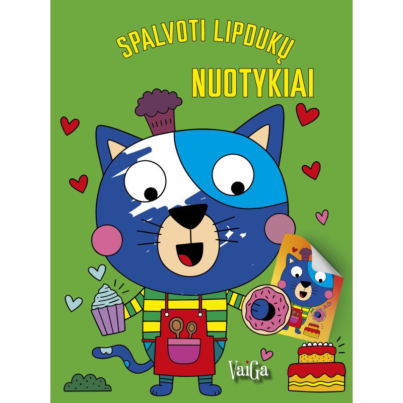 Spalvoti lipdukų nuotykiai. Kačiukas