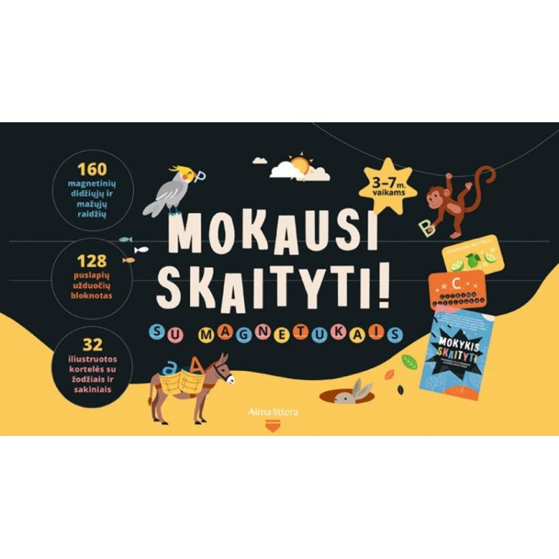 Mokausi skaityti su magnetukais