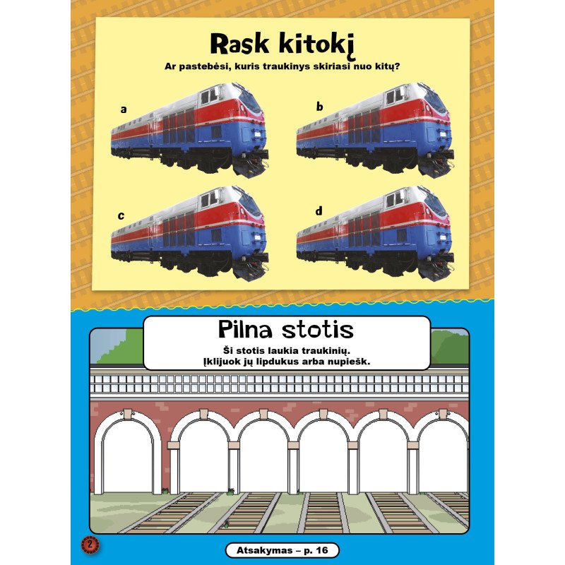 Galingieji traukiniai. Lipdukų ir veiklos knyga