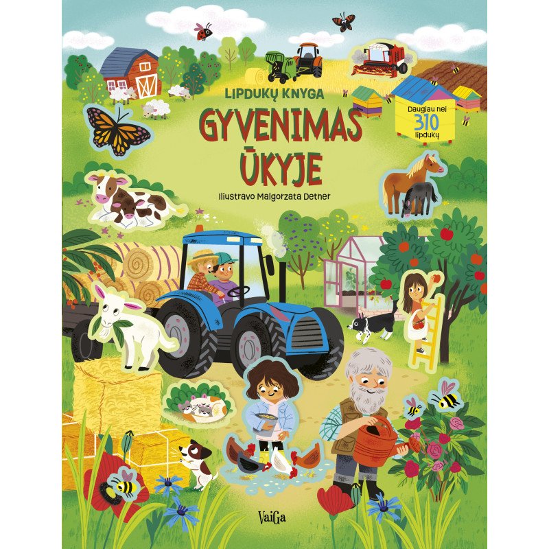 Gyvenimas ūkyje. Lipdukų knyga