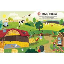 Gyvenimas ūkyje. Lipdukų knyga