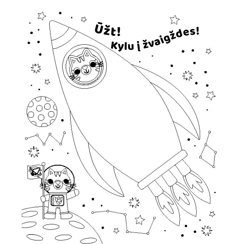 Įverk raištelius. Mašinos