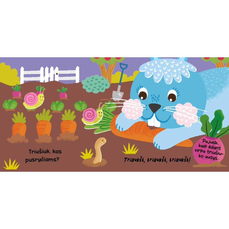 Mažasis triušiukas. Paliesk mano ausytes