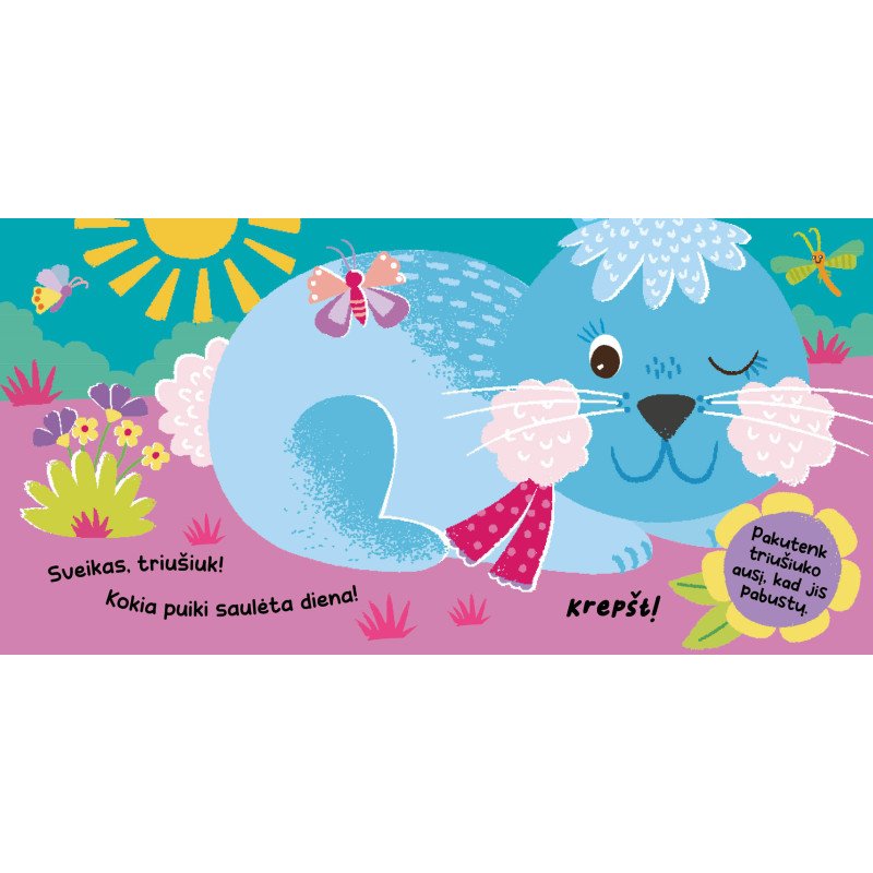 Mažasis triušiukas. Paliesk mano ausytes