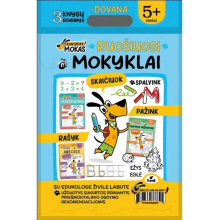 Šuniukas Mokas ruošiasi mokyklai 5+ (3 knygelių rinkinys + dovana)