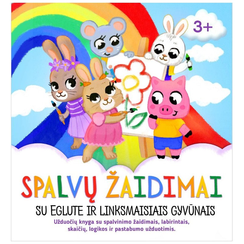 Spalvų žaidimai. Su Eglute ir linksmaisiais gyvūnais
