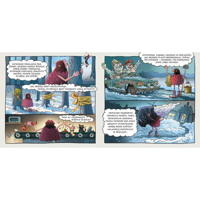 Labai mažas sniego žmogus