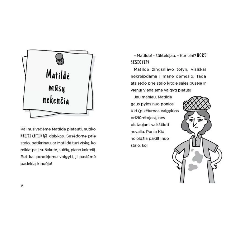 Šnipė, kuriai patiko mokyklos pietūs